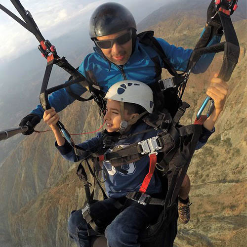 Volando Parapente en Tierra Negra, Mérida