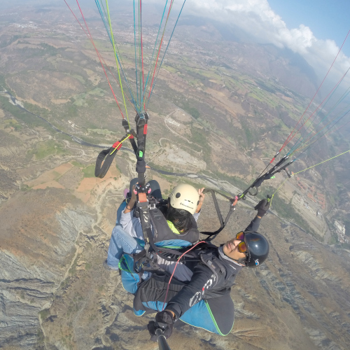 Volando Parapente en Tierra Negra, Mérida